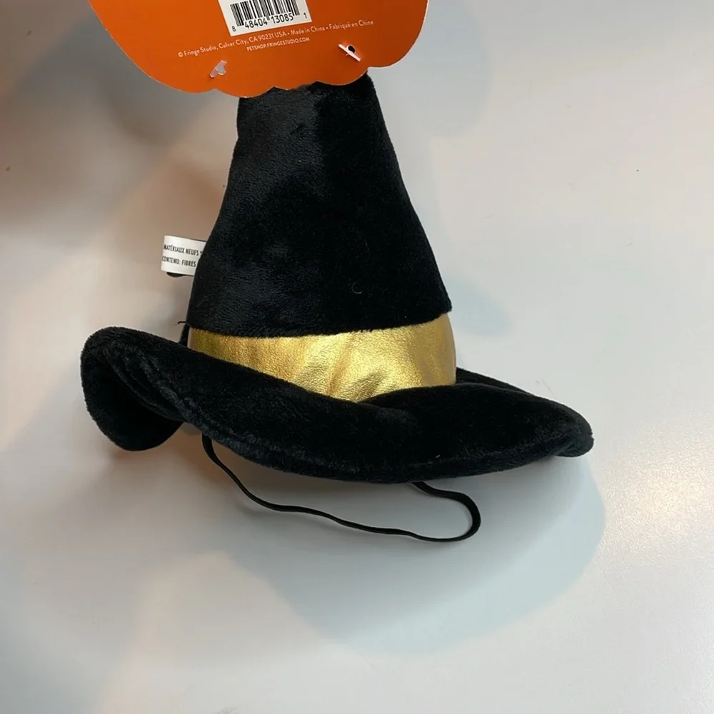 Spooky creatures Halloween witches hat dog toy New